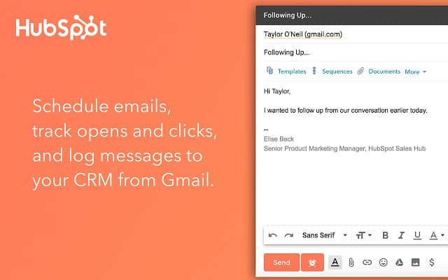 Image result for Hubspot Email built-in